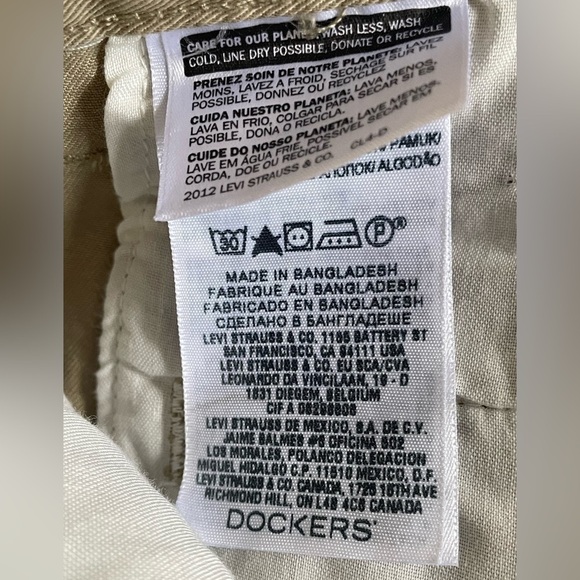 DOCKERS CARGO PANTS TAN SIZE 38   NWOT - Picture 6 of 9
